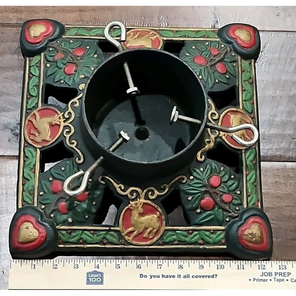 Vintage Cast Iron Christmas Tree German Style/ European Tree‎ Foot Stand